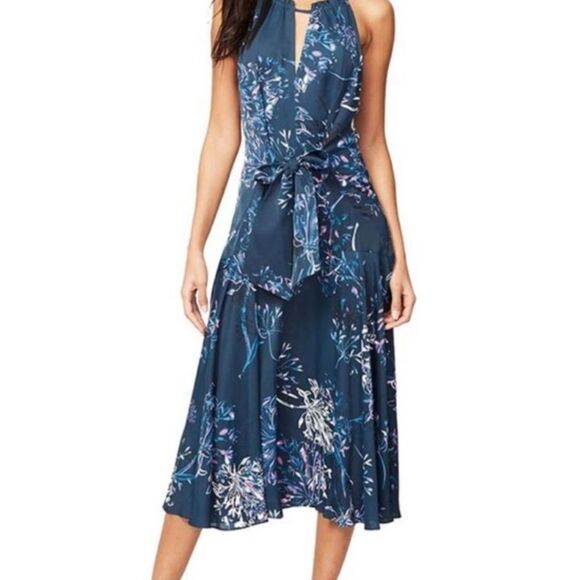 💎 Rachel Roy Women's Blue Floral Fit & Flare Dress Size 16 NWT - Picture 7 of 7